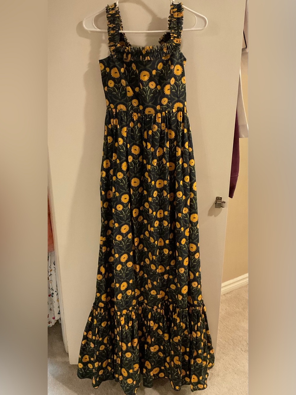 Agua by Agua Bendita Achiote Maxi Dress in Small, NWT, Poplin, GORGEOUS 🩷❤️🪻 - Picture 4 of 9
